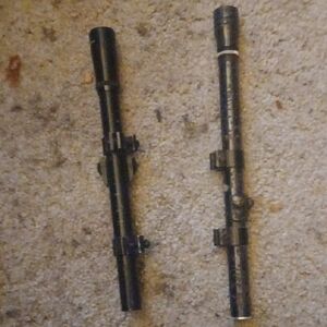 Lot Of 2 Tasco Scopes Fpr .22  Or Pellet Gun One Metal One Plastic Both Have Mb'
